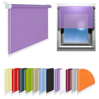 FENSTERROLLO DUOROLLO 105 CM BREIT 175 CM LANG GRÜN INKL. SEILZUG FENSTERROLLO KLEMMROLLO JALOUSIE
