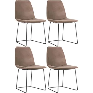 Freistil Rolf Benz Schalenstuhl 117 grau 4er Set