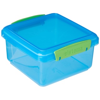 Sistema Brotdose Kinder | 1,2 l | Lunchbox zur Lebensmittelaufbewahrung | BPA-frei | Gemischte Farben (nicht auswählbar)