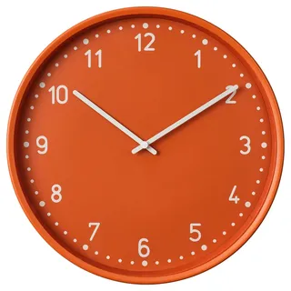 IKEA BONDIS Wanduhr orange