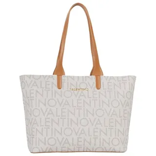 Valentino Regina Re Shopper Kunstleder Beige/Weiß