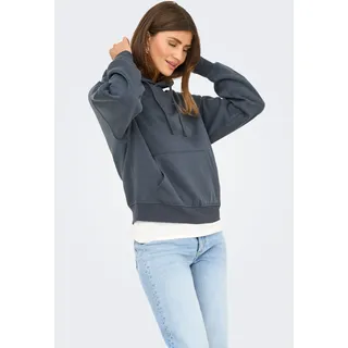 Kapuzensweatshirt ONLY "ONLBEST L/S HOOD SWT NOOS", Damen, Gr. XL, blau (ombre blau), Sweatware, Obermaterial: 65% Polyester, 35% Baumwolle, unifarben, regular fit normal, Rundhals, Rippbündchen, Sweatshirts, Materialmix, regular fit