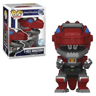 Funko Pop! TV: Mighty Morphin Power Ranger 30th – Red Zord (Exc) Sammelfigur aus Vinyl – Geschenkidee – Offizielles Merchandise – Spielzeug für Kinder und Erwachsene – Modellfigur für Sammler und