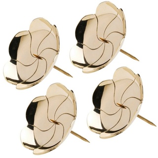 Nklaus 4x Adventskranz Kerzenteller Lotos Ø10cm Kranzteller Messing Gold Weihnachtsdeko