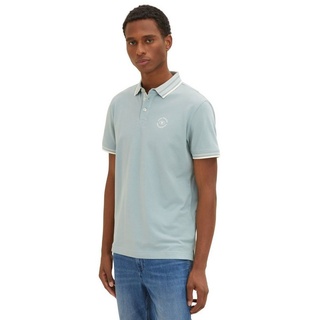 TOM TAILOR Poloshirt BASIC (1-tlg) aus Baumwolle blau S