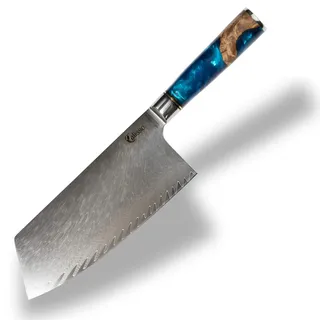 Calisso Chai Dao 67 Lagen Damaststahl - Damastmesser, Küchenmesser, Hackmesser, Messer