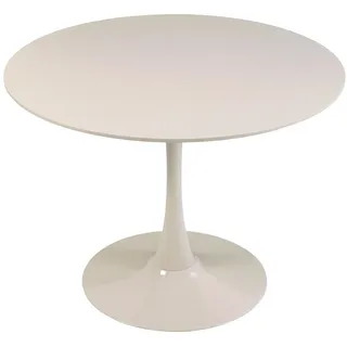 Oviala Runder Esstisch 100 x 74 x 100 cm beige