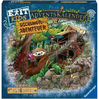Ravensburger Adventskalender 18957 Exit Adventskalender - Ravensburger Advent Kalender, Jungs & Mädchen, ab 6 Jahren, Puzzle Weihnachtskalender - Bunt