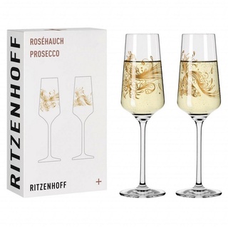 Ritzenhoff Sektglas Roséhauch, Glas, Mehrfarbig H:22cm D:6.5cm Glas bunt