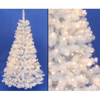 Tannenbaum künstlich mit 210cm und 288 LED Lampen, 705 Zweige mit PVC Nadeln B1