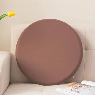 PEIHUODAN Sitzkissen Rund Memory Schaum Bodenkissen Kinder Weich Waschabar Abnehmbares Rund Stuhlkissen Kissenbezug Für Indoor Büro Stuhl Outdoor Gartenstühle Sitzpolster (Braun,30x3cm)