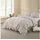 Mikrofaser Beige 135 x 200 cm 80 x 80 cm