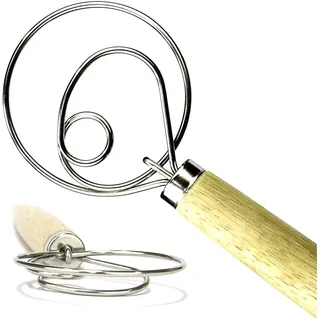 Dänischer Teigbesen aus Edelstahl, 34,3 cm, 2 Stück