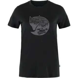 Fjällräven Damen Abiskoool Fox T-Shirt (Größe L, schwarz)