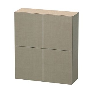 Duravit L-Cube Halbhochschrank LC116707575 70x24,3x80cm, 2 Türen, leinen
