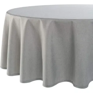 Delindo Lifestyle Tischdecke WIEN Ø 160 cm Grau