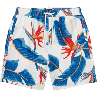Superdry Herren 17-Zoll Badeshorts aus recyceltem Material mit Hawaii-Print - XL
