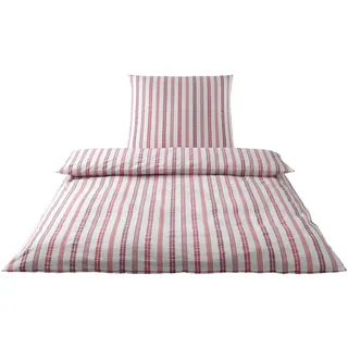 ELEGANTE Westminster Gestreift Rot 135 x 200 cm + 80 x 80 cm