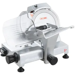 GastroHero Aufschnittmaschine ASM195 Grau/Silber