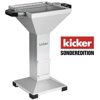 Thüros Holzkohlegrill Thüros T3 Säulengrill Grillfläche 42 x 42 cm mit Standfuß Kicker-
