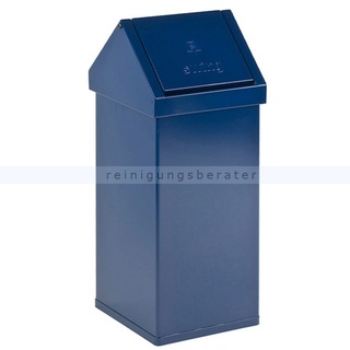 Mülleimer Carro-Swing, 55 L Blau Mülleimer mit Schwingdeckel, feuerfest