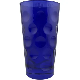 Blau Farbiges Dubbeglas 0,5 L (ganz gefärbt) Bunte Dubbegläser aus der Pfalz für Weinschorle, Schorleglas, Weinglas (Dubbeglas-Shop)