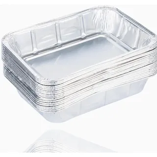 TK Gruppe Timo Klingler 20er Einwegschale 1200 ml aus Aluminium zum Grillen - Aluschale ca. 19x15x4 cm Grillschale - Fettauffangschale Gasgrill