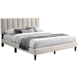 home collective Polsterbett Beige Textil, 160x200 cm, Schlafzimmer, Betten, Polsterbetten