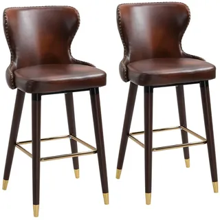 Homcom Barhocker 52 x 53 x 101 cm Braun