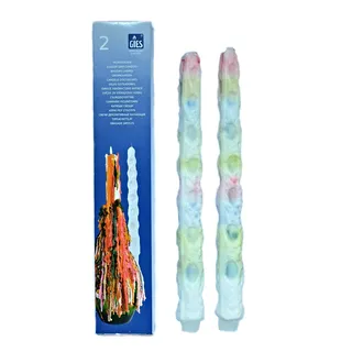 Hillfield® 10 Tropfkerzen bunt Partykerzen Spitzkerzen Dekokerzen Bunte Tropfkerze (10 Stück (5 Packs))