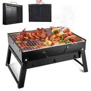 Freetoo Picknickgrill, Holzkohlegrill Picknickgrill, Portable Campinggrill für Outdoor Garten PartyTerrasse Camping