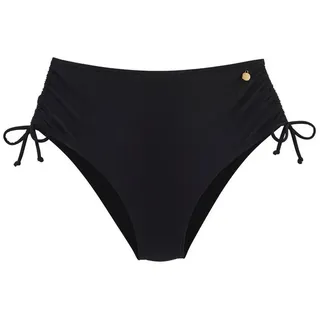 LASCANA Highwaist-Bikini-Hose Ronda Miedereinsatz für festen Sitz, Shaping-Effekt schwarz 42
