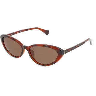 Ralph 0RA5338U Damen-Sonnenbrille Vollrand Butterfly Kunststoff-Gestell, braun