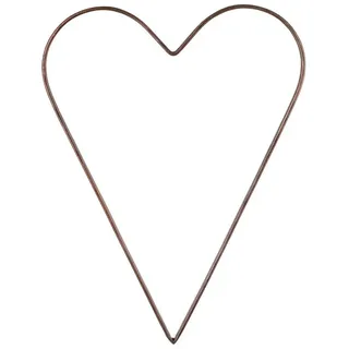 Ib Laursen Christbaumschmuck Herz Metall Messingfarben 30x22cm Deko Herz Weihnachtsdeko Ib Laursen