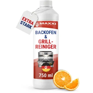 Maxxi Clean 1 x 750 ml Backofen und Grillreiniger Gel Paste I extrastarker selbstarbeitender Fettlöser I entfernt hartnäckige Verkrustungen ohne Schrubben I Backofen Herdplatte Grill I Made in Germany