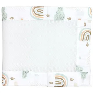 TupTam Bettnestchen TupTam Gitterstäbe Schutz Netz Babybett Nestchen 3D Mesh 2 Pack weiß