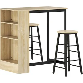 Homcom Bartisch, Mehrfarbig, Metall, 49x91x91 cm, Esszimmer, Barmöbel, Barschränke & Theken