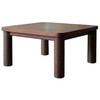 Tikamoon Couchtisch Couchtisch Leandro aus Mindiholz 80 x 80 braun