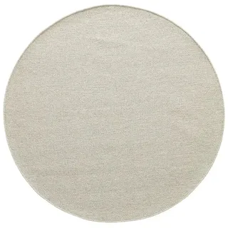 Handweb-Teppich  Skovde , beige , Wolle,Baumwolle Ø: 160