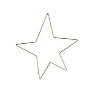 Werner Voß Weihnachtsfigur Deko-Stern - gold - Metall - 20 -5x22,5 cm