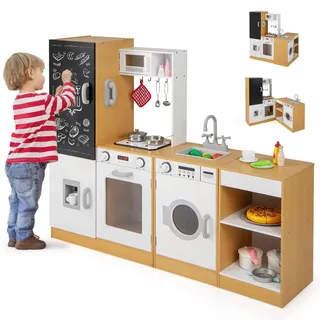 Costway 3 in 1 Spielküche Holz mit Licht (310700)