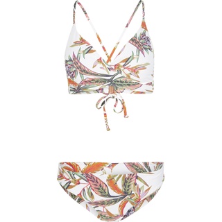 O'Neill Baay - Maoi Bralette Bikini Set white tropical flower (31022) 38