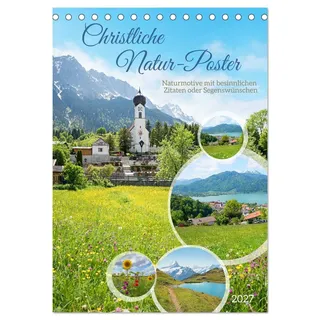 Calvendo Christliche Natur-Poster (Tischkalender 2027 DIN A5 hoch), CALVENDO Monatskalender