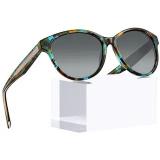 luxuskollektion Verspiegelte Polarisierte Sonnenbrille UV400 Blumenmuster Cat Eye