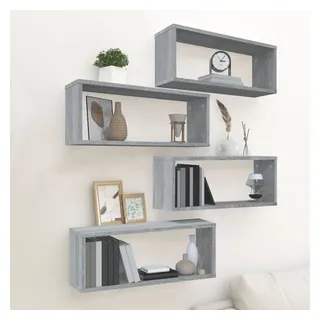 vidaXL Wandregal 60 x 15 x 23 cm Grau
