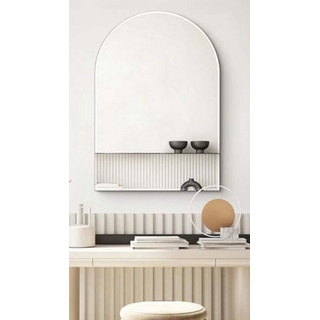 LEVOO Wandspiegel LEVOO Carina Spiegel Asymmetrischer getönter Wandspiegel, Designerspiegel (40 x 70 x 2,2 cm) schwarz