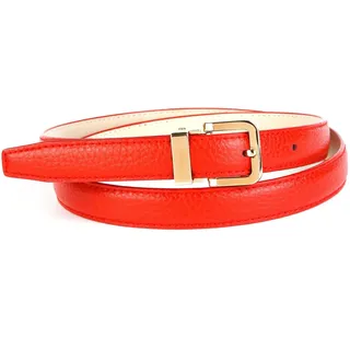 Anthoni Crown Damengürtel Leder Rot 90