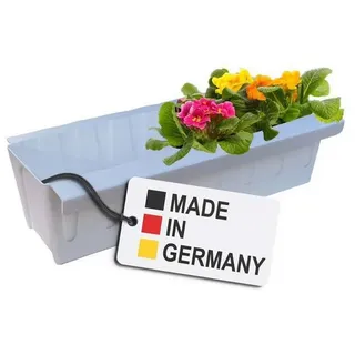 Buri Europaletten Blumenkasten Grau Pflanzkasten zum An- & Einhängen Blumentopf