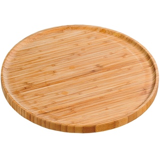 KESPER 58463 Pizzateller 32 cm aus FSC-zertifiziertem Bambus/Holzteller/Pizzaunterlage/Pizza-Holzteller/Holzgeschirr