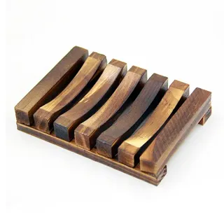 Seifenschale Aus Holz – Elegante, Staubfreie Duschablage – 11,5 X 8 X 2,2 Cm – Schadstofffreie Oberfläche – 1 Stück